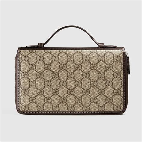 gucci gg supreme travel document case|Gucci GG Supreme Travel Document Case .